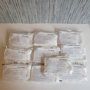 50 x Fruit Of The Loom Adult Reusable Face Mask Cotton Washable